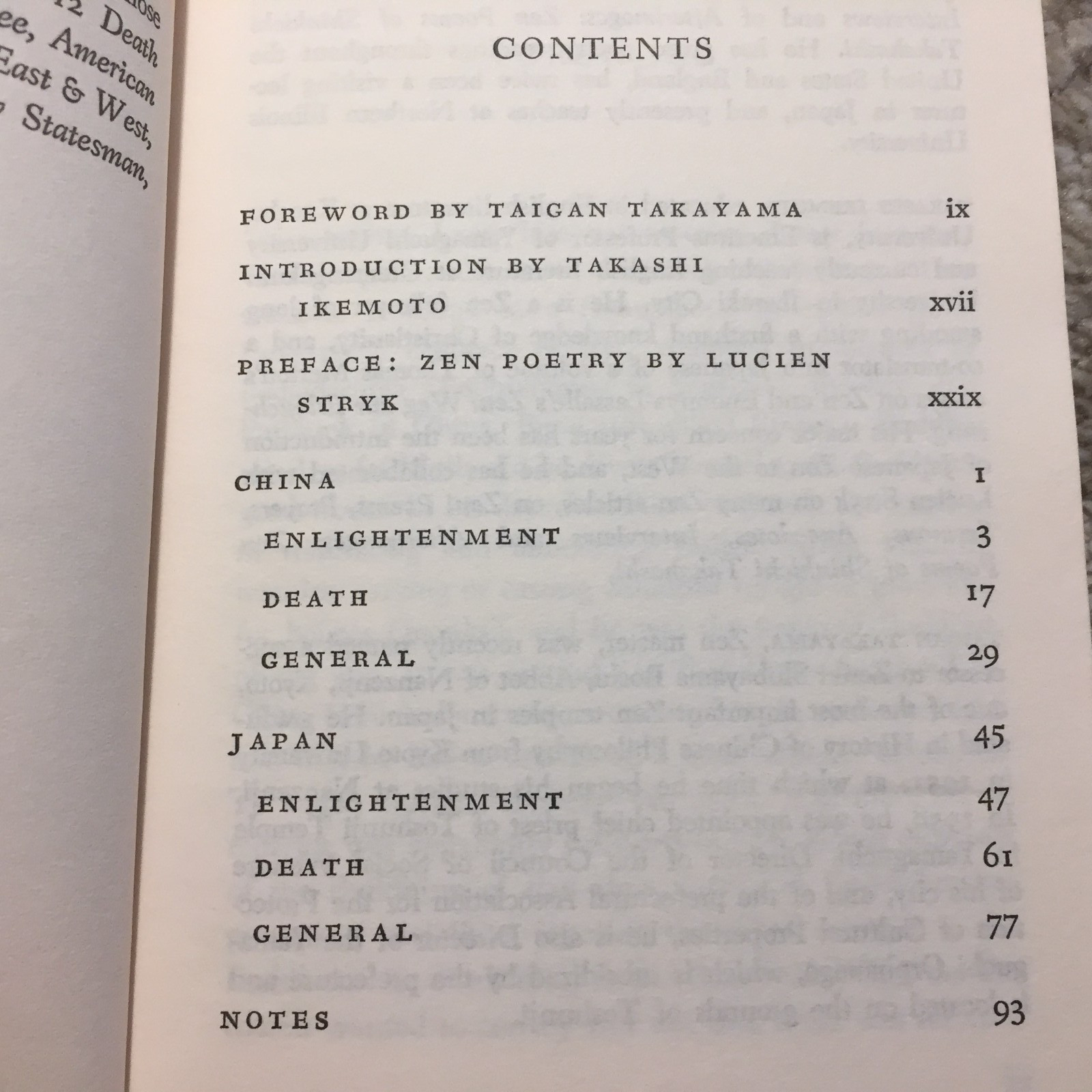 Zen Poems Of China And Japan The Crane’s Bill Lucien Stryk 1973 Anchor Poetry