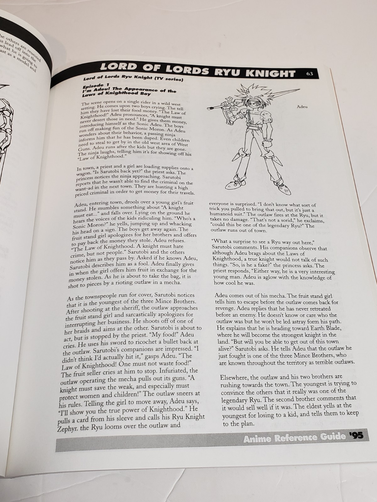 Anime Reference Guide Vol 3 No 1 Society Promotion Japanese Animation 1995 PB
