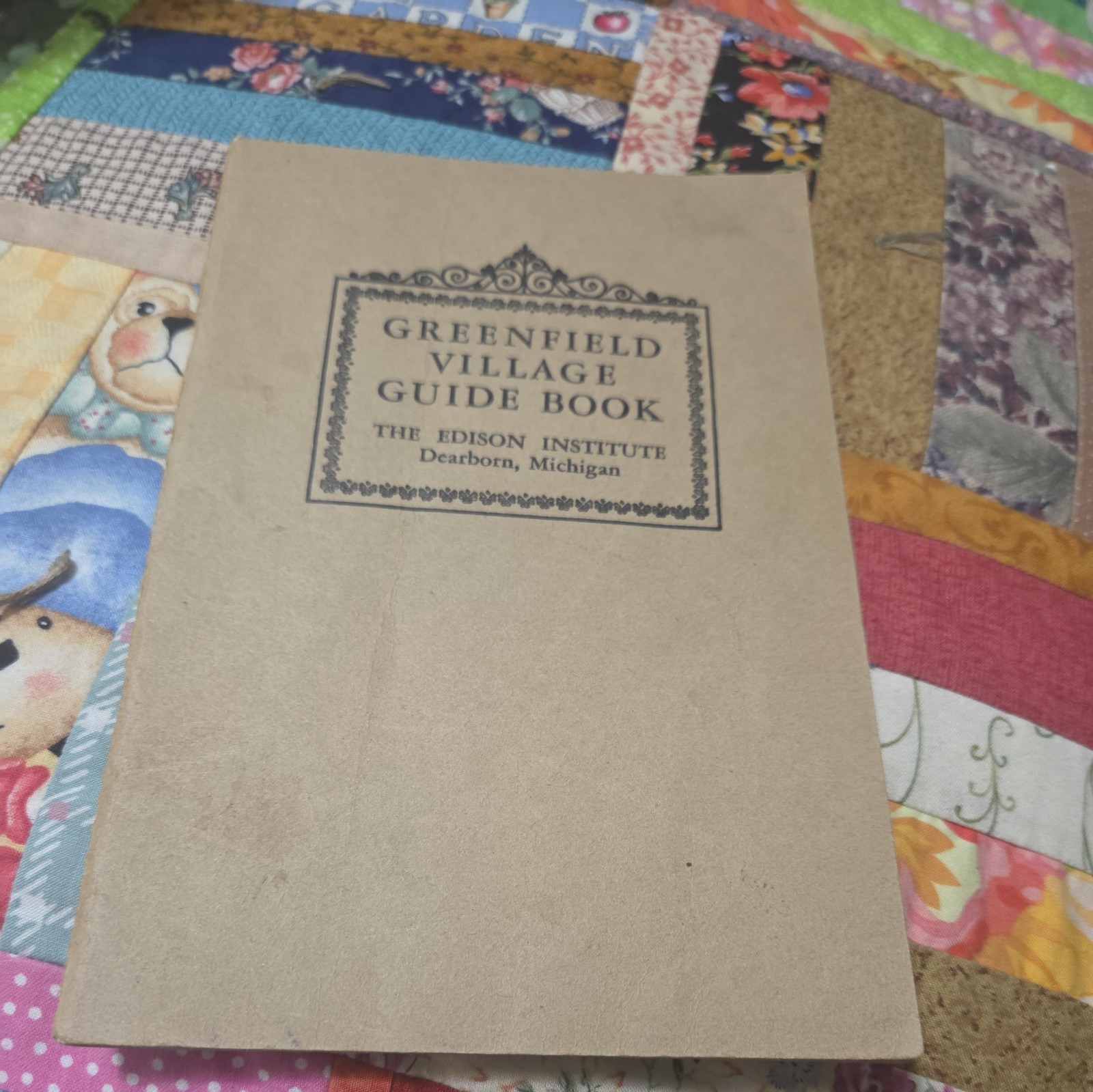 Vintage Booklet – Guidebook of Greenfield Village Dearborn, Michigan (1948)