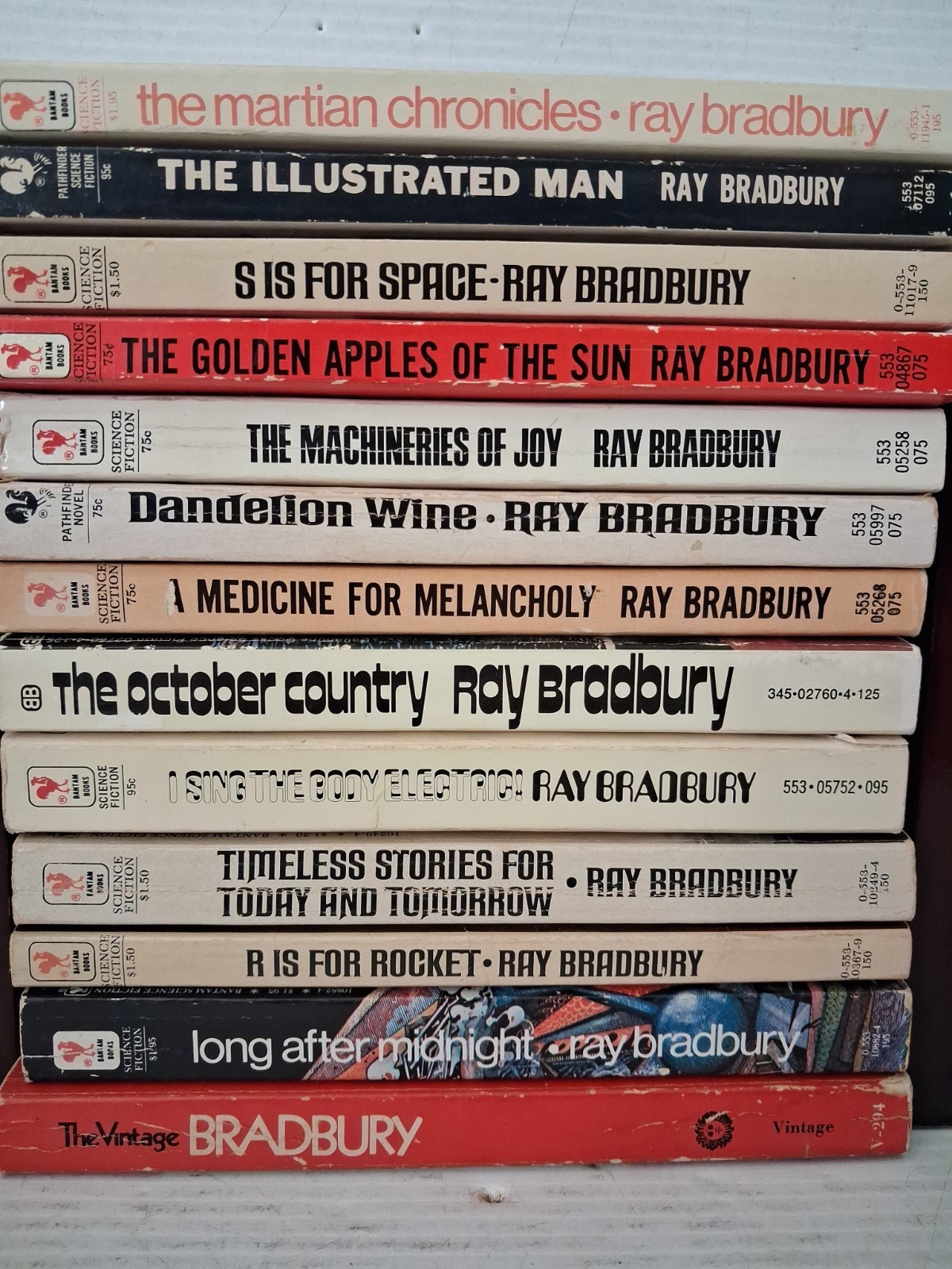 Vintage 60s 70s Ray Bradbury Paperback 13 Book Lot