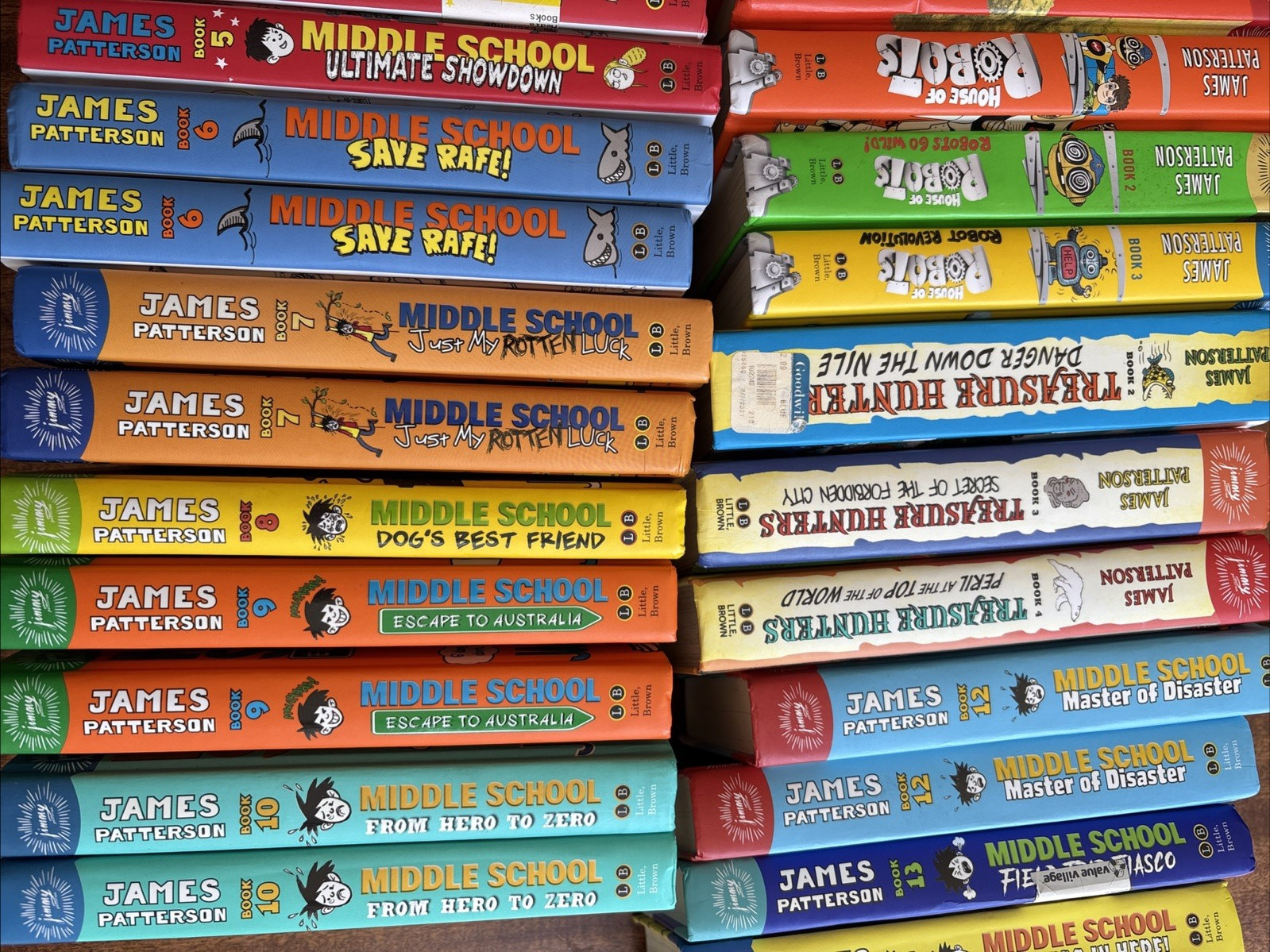 James PATTERSON KIDS Books Middle Funny Robot Treasure – YOU CHOOSE – Combo Ship