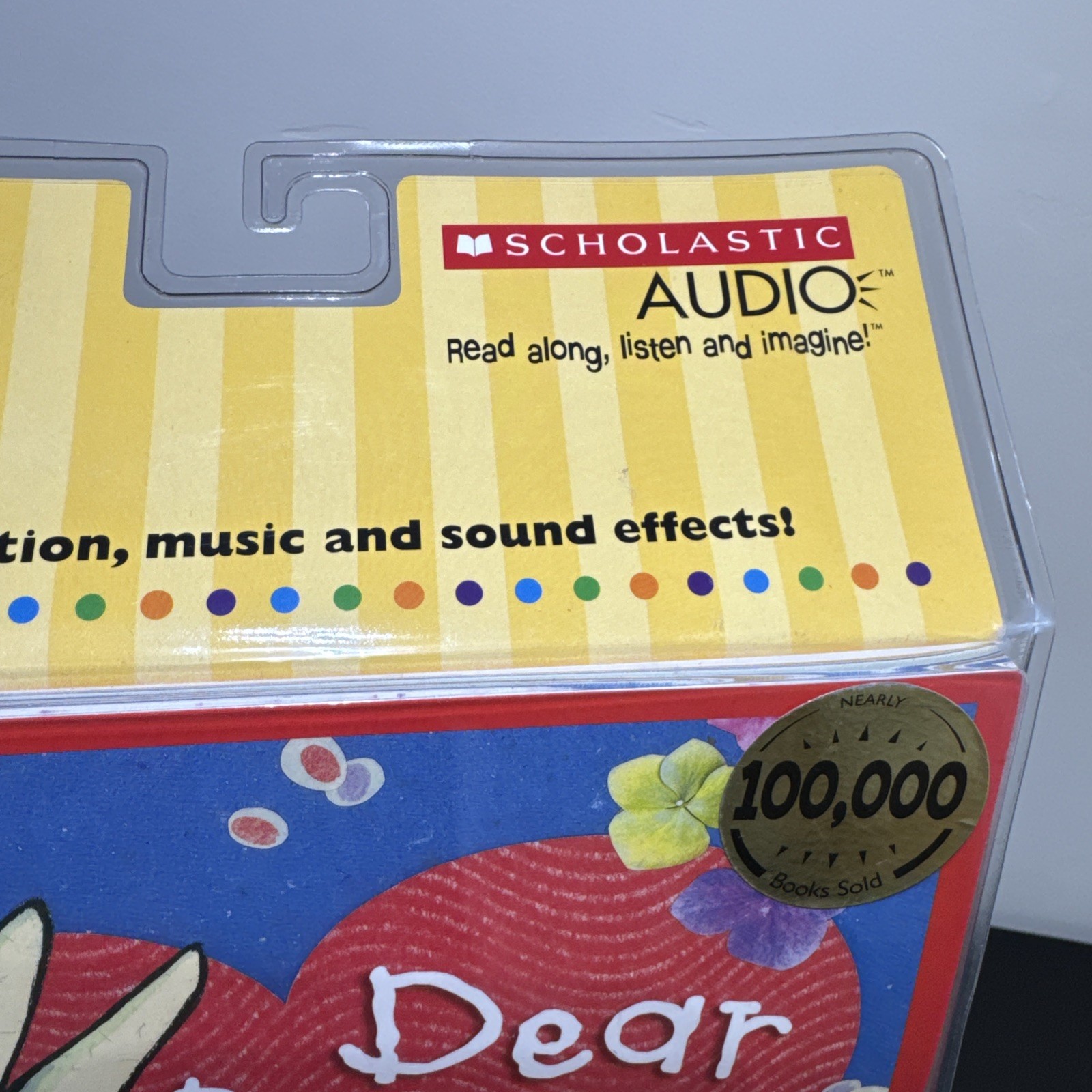 Scholastic Audio Dear Bunny Read Along Book and CD Set For Ages 3-8 W/ Music New