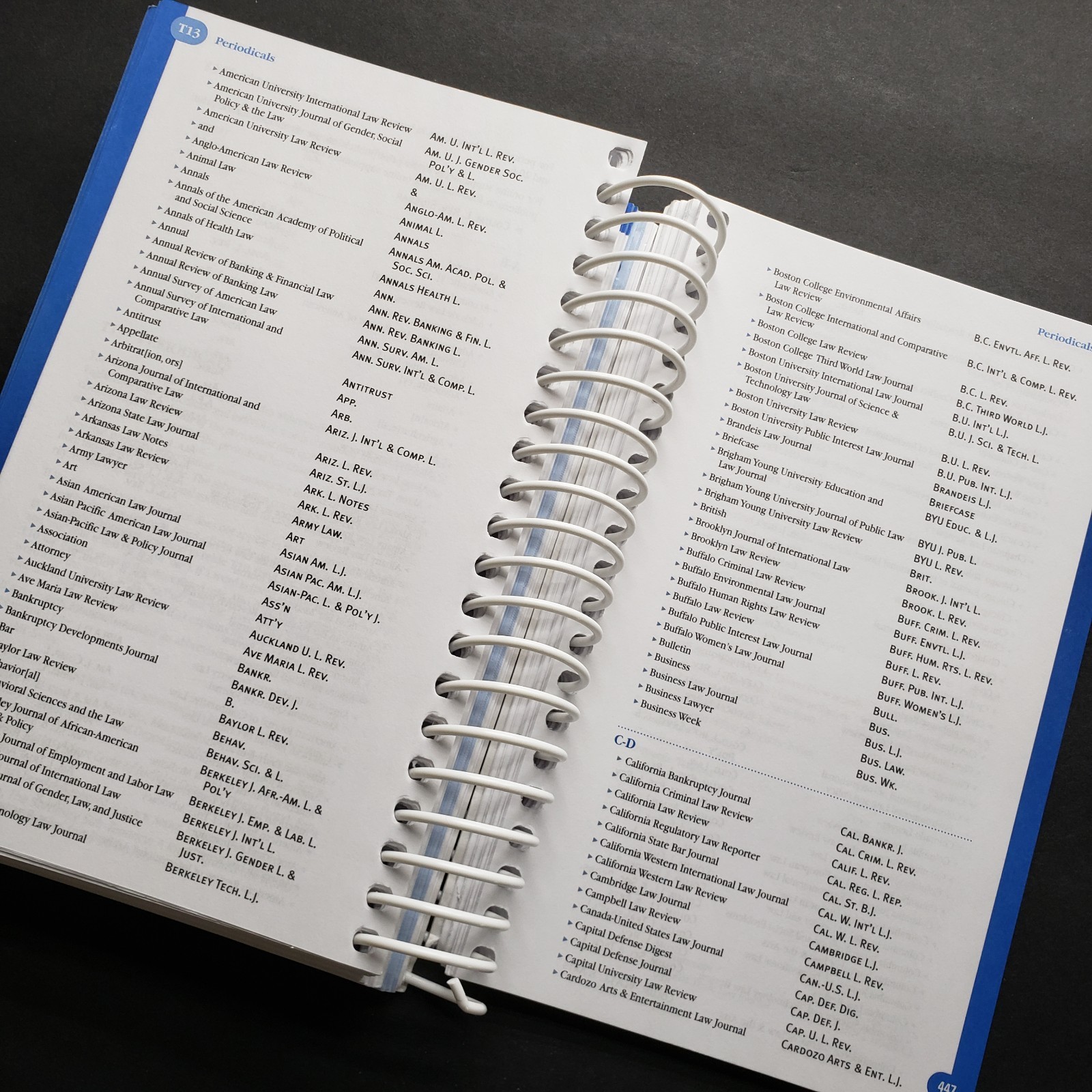 The Bluebook A Uniform System Of Citation Spiral Book 2013 – Law, Legal, Cases