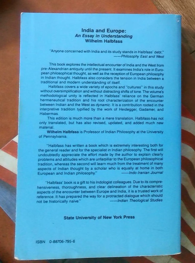 India and Europe : An Essay in Understanding (English and German Edition)