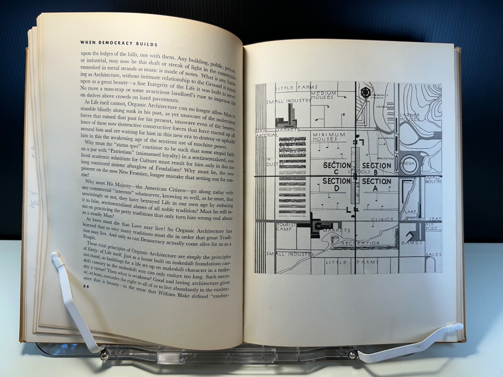 When Democracy Builds by F.L. Wright, University of Chicago, 1945 first, good