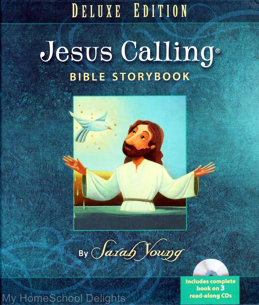 New JESUS CALLING BIBLE STORYBOOK Deluxe Edition Boxed Set Hardcover and 3 CDs