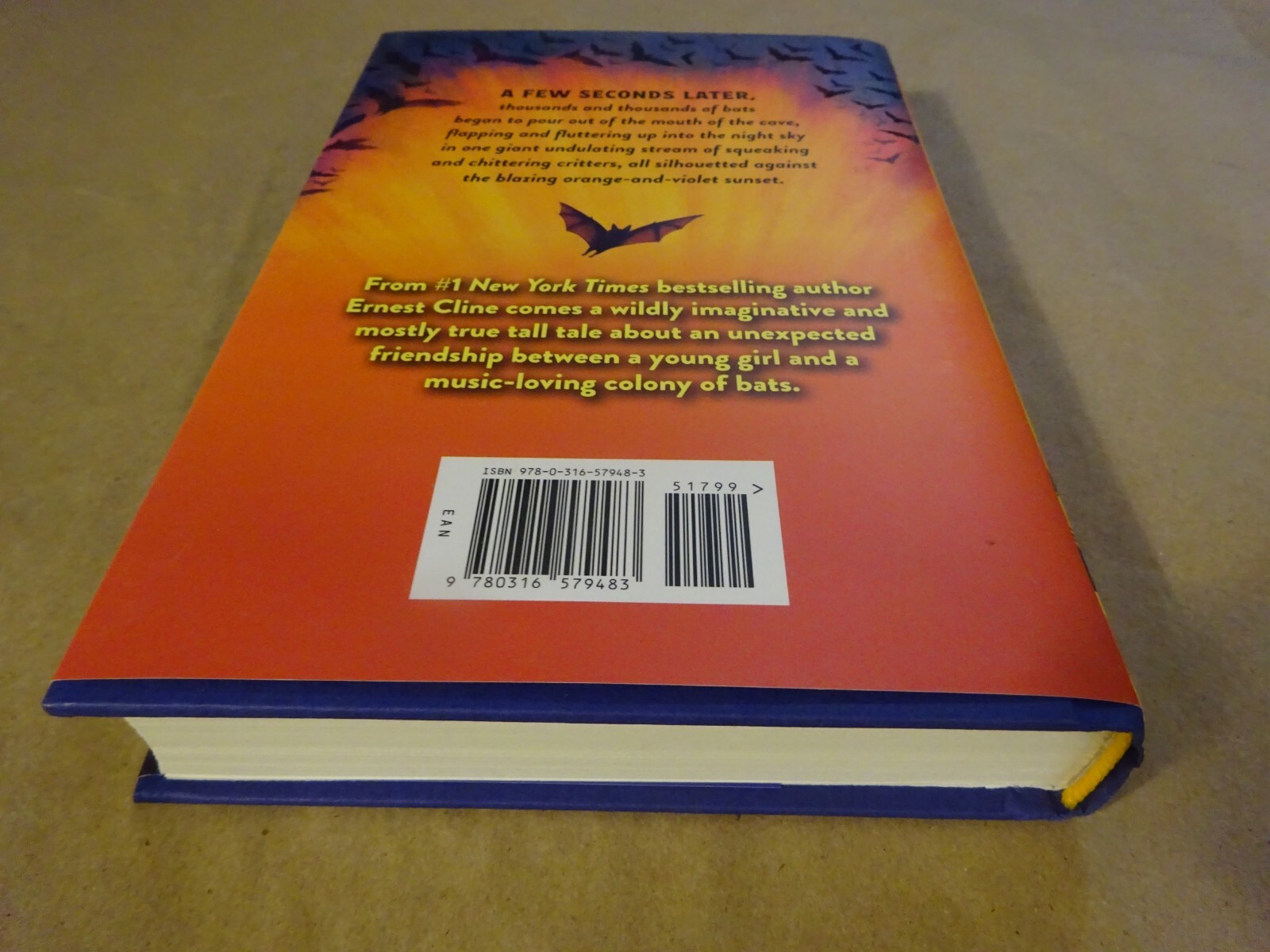 Signed Ernest Cline Autographed Bridge To Bat City Hardcover Book