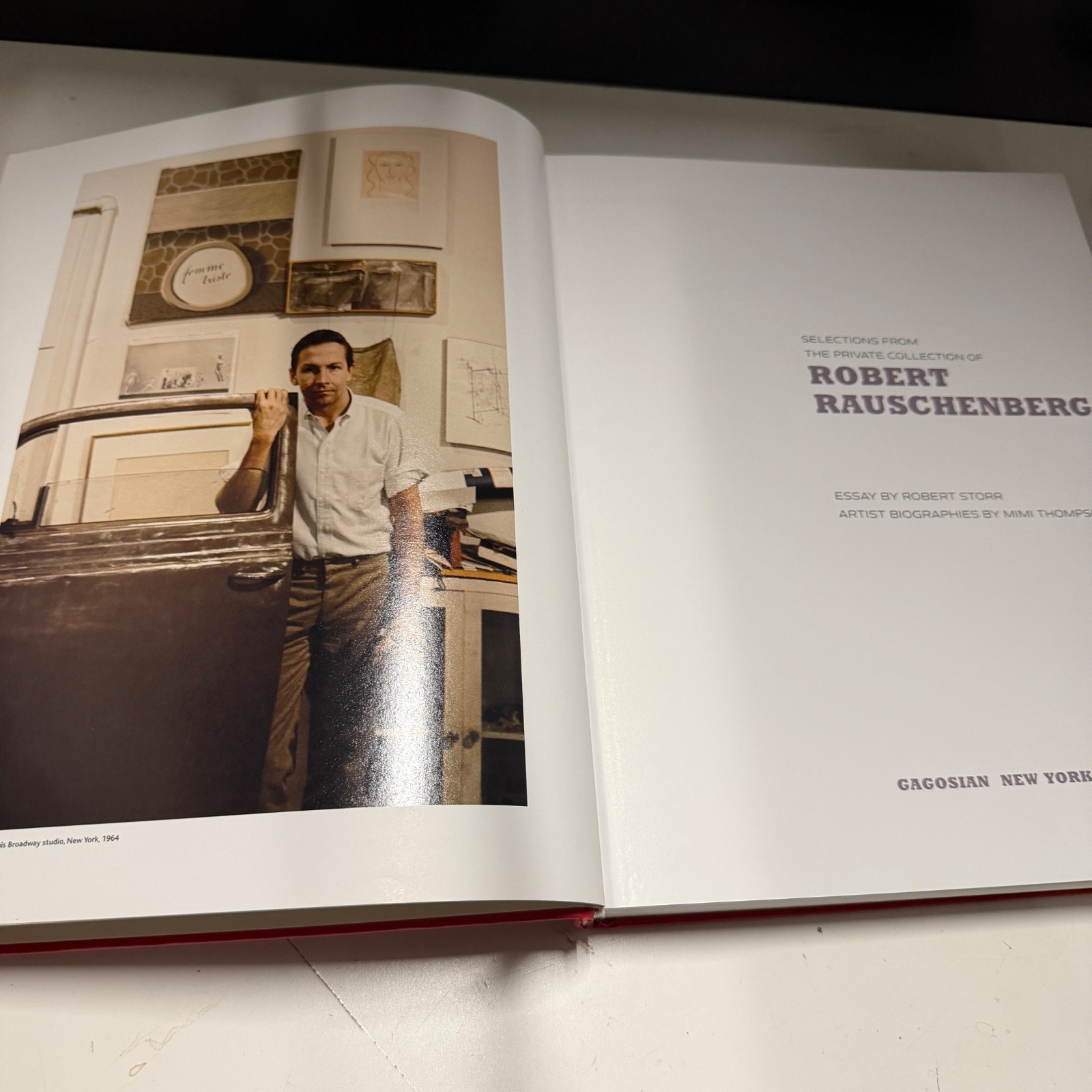 Selections Private Collection Robert Rauschenberg Mimi Thompson Robert Storr