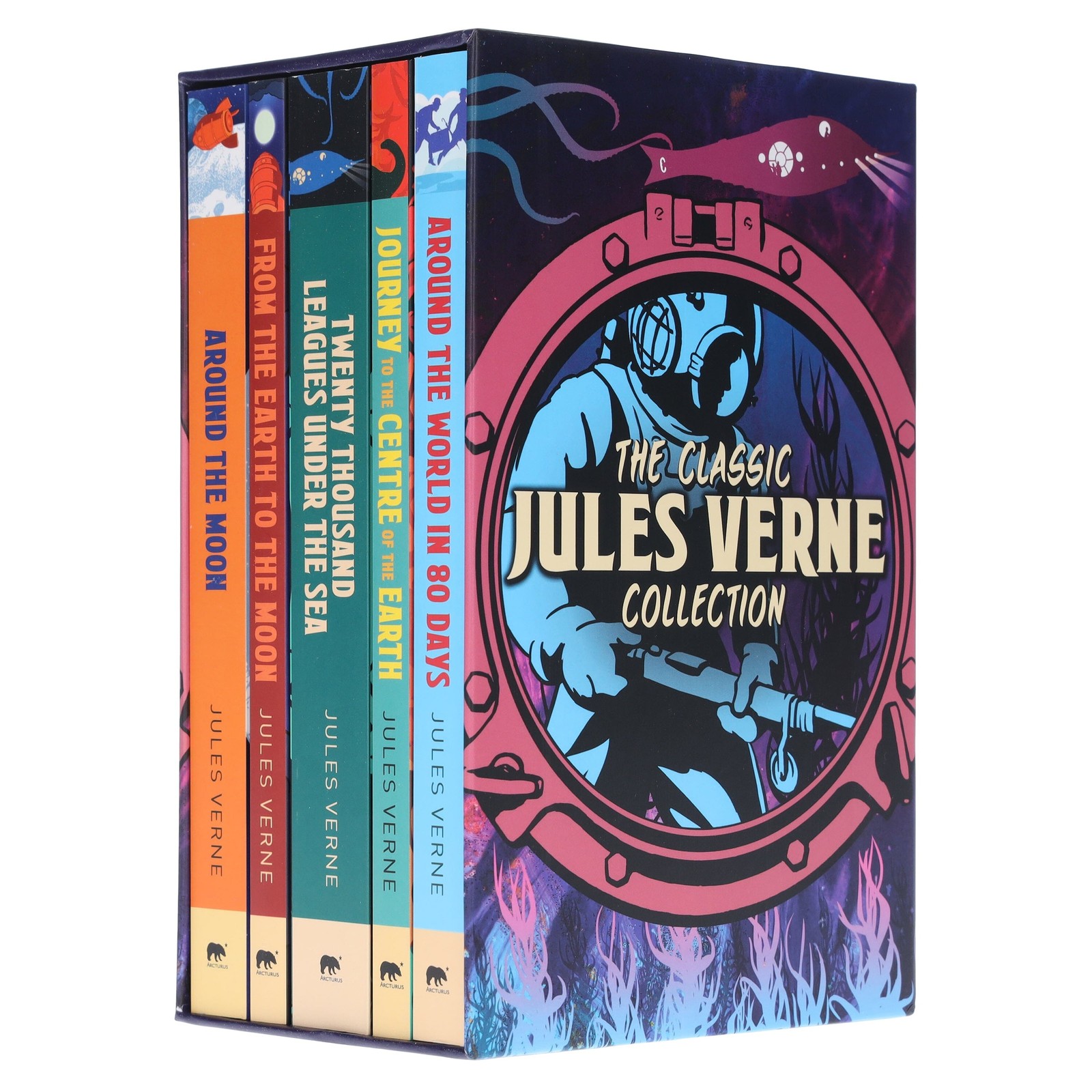 The Classic Jules Verne Collection 5 Books Box Set – Ages 14+ – Paperback