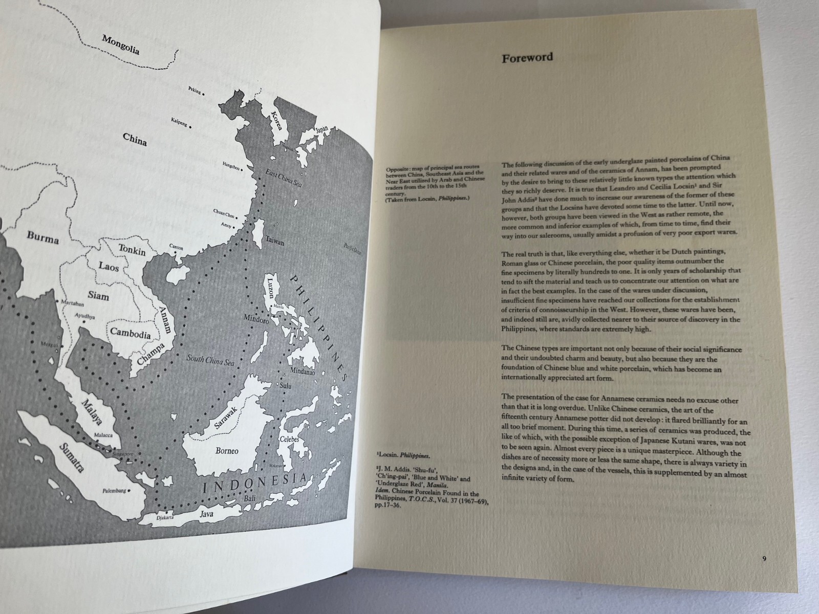 CHINESE and ANNAMESE CERAMICS found in the PHILIPPINES AND INDONESIA ~ art book