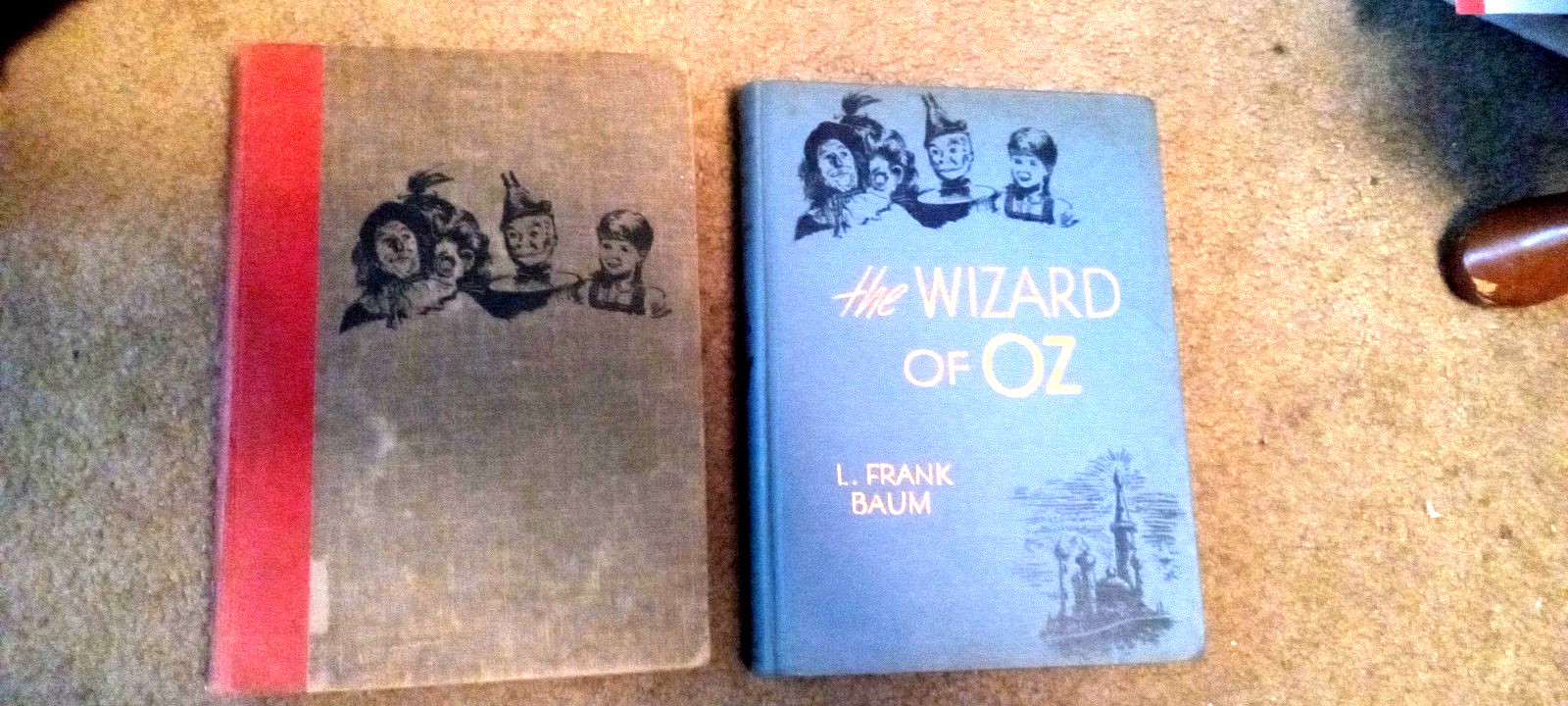Lot of 2x THE WIZARD OF OZ L.F. Baum 1944 Bobbs-Merrill+Gossett- Evelyn Copelman