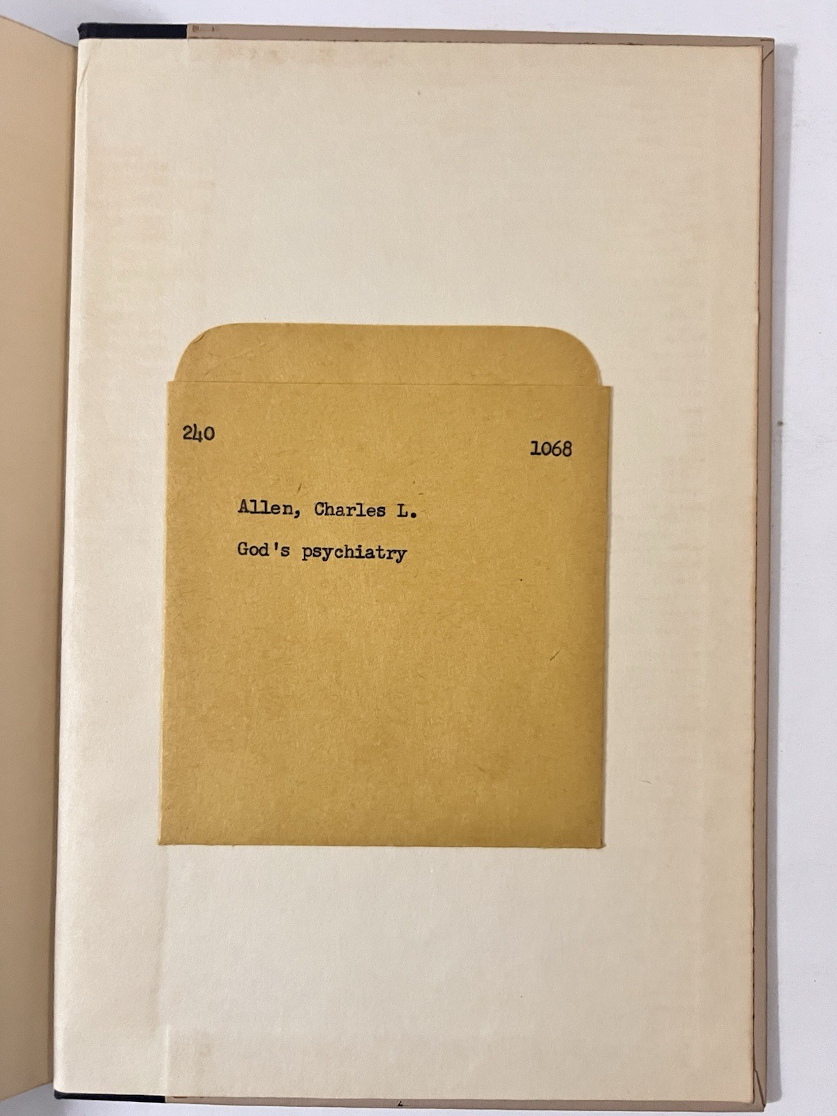 God’s Psychiatry by Charles L. Allen, 1953 (HC, Good)