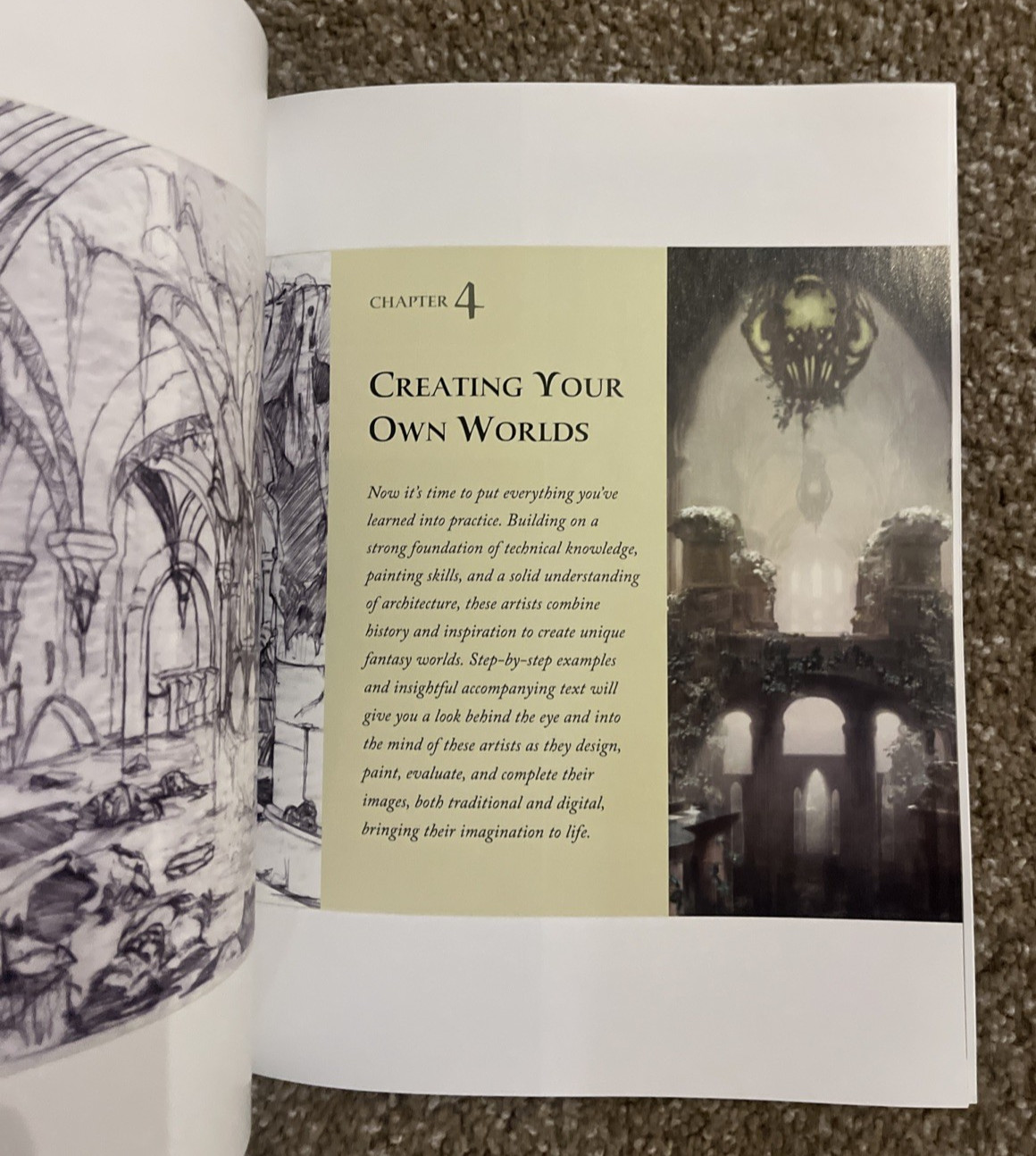 How to Draw and Paint Fantasy Architecture by Rob Alexander 2011 **LIKE NEW**