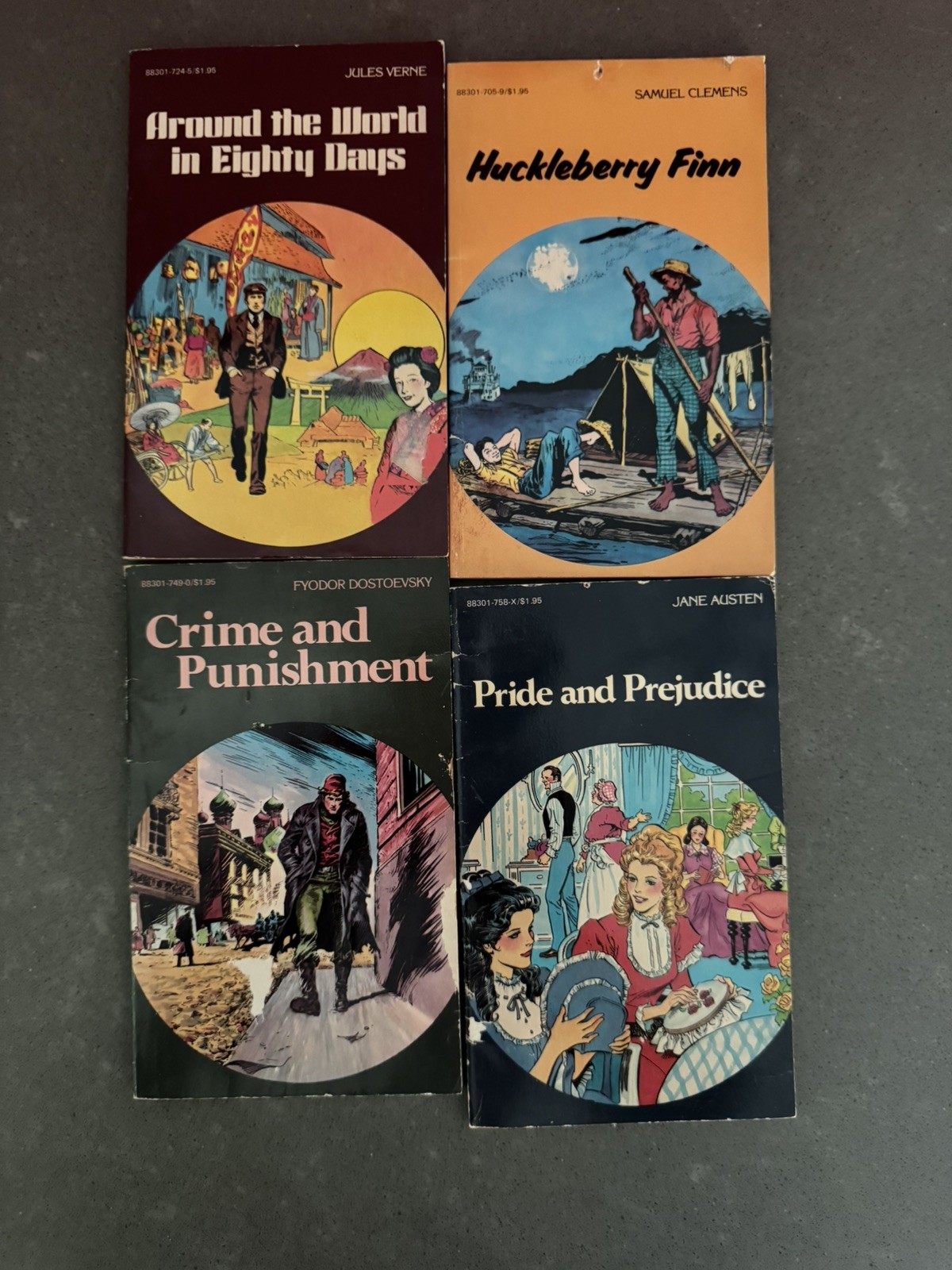 Lot of 32 Pocket Classics Bio History Comic Books Academic Industries 1984 Used
