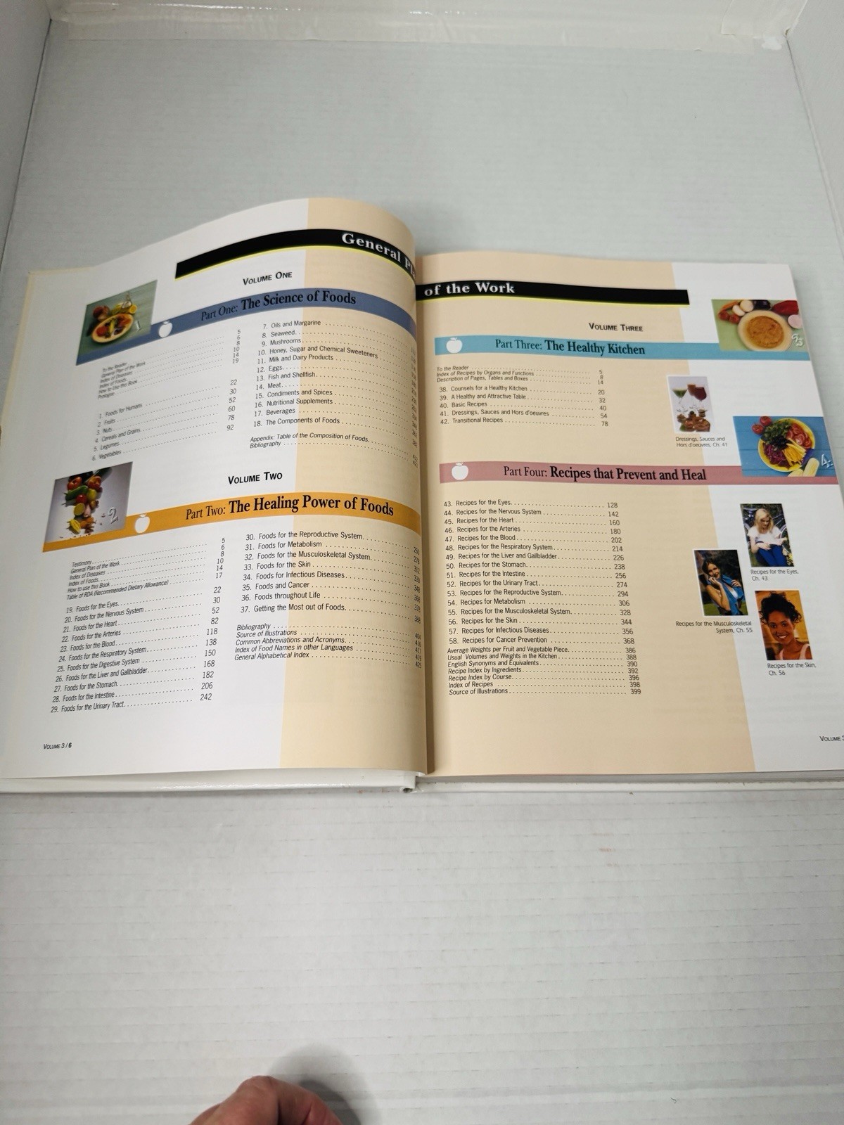 Encyclopedia of Foods Healthy Recipes Volume 3 Only Hardcover Pamplona-Roger MD