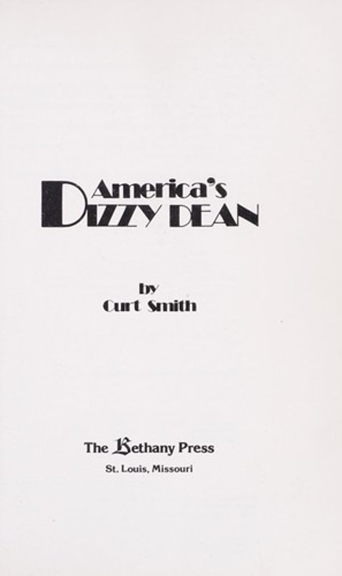 America’s Dizzy Dean Hardcover Curt Smith