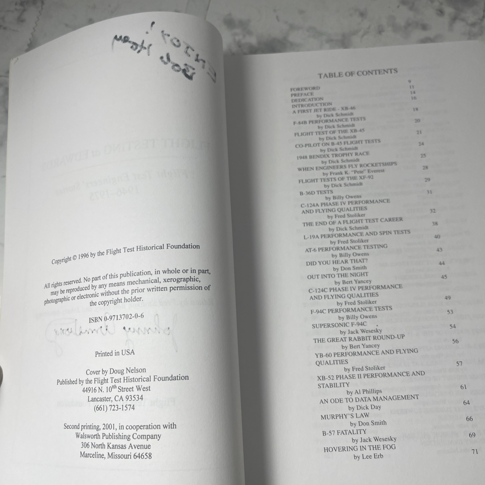 Flight Testing at EDWARDS: Flight Test Engineers’ Stories 1946-75 3 SIGNATURES