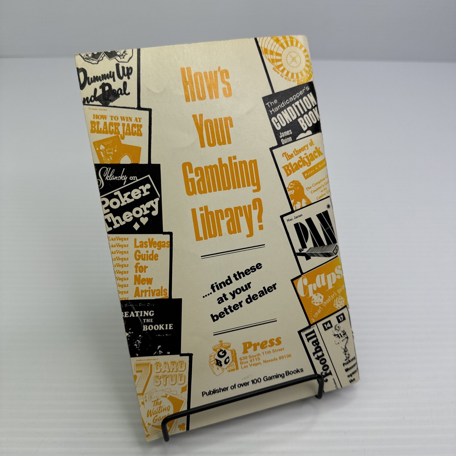 David Sklansky’s Essays on Poker 1981 Booklet GBC Press