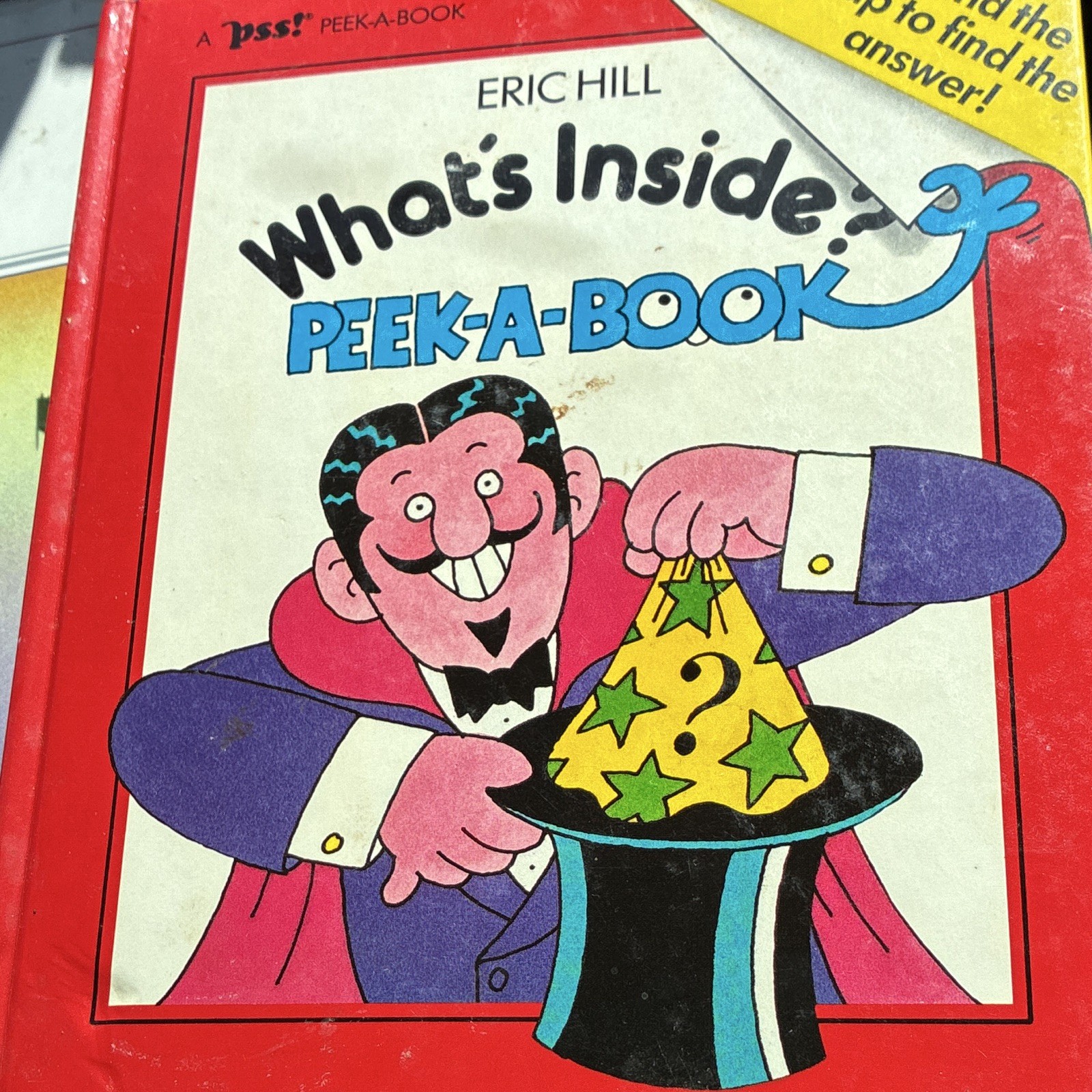 Eric Hill What’s Inside? Peek-a-Book HC Flap 1984 Price/Stern/Sloan