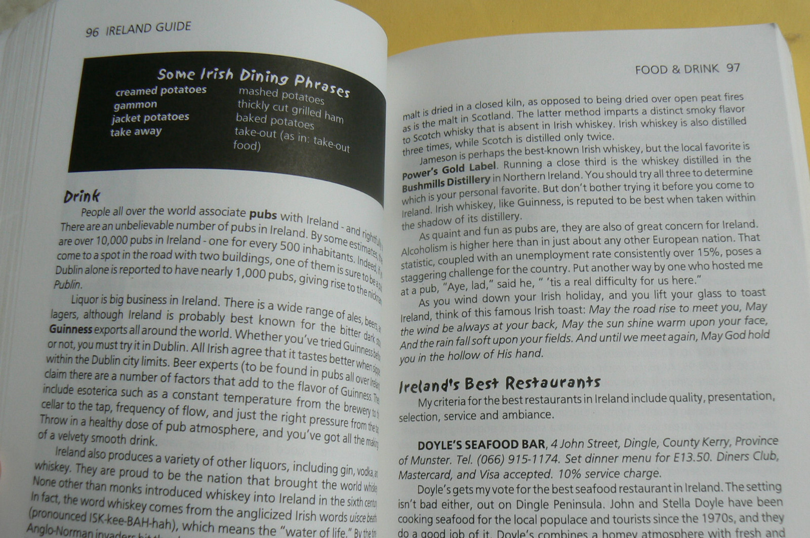 Open Road Tourist Guide 2003, IRELAND GUIDE 4th Ed. 480-pages