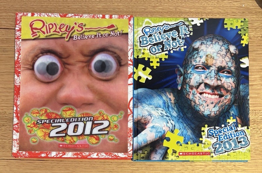 Ripleys Believe It Or Not 2012/2013 2 x Book Special Edition Hardcover Free Post