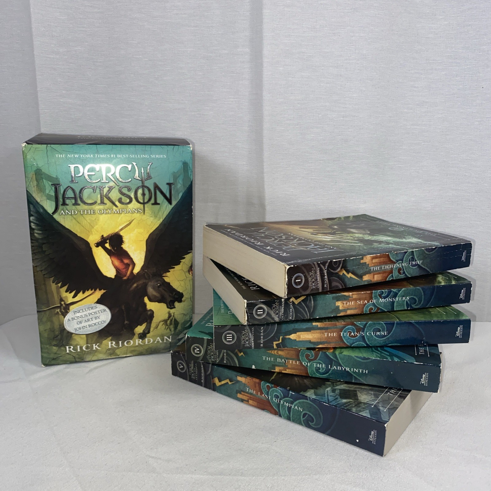 Rick Riordan Percy Jackson and the Olympians Five Book Paperback Box Set 1-5