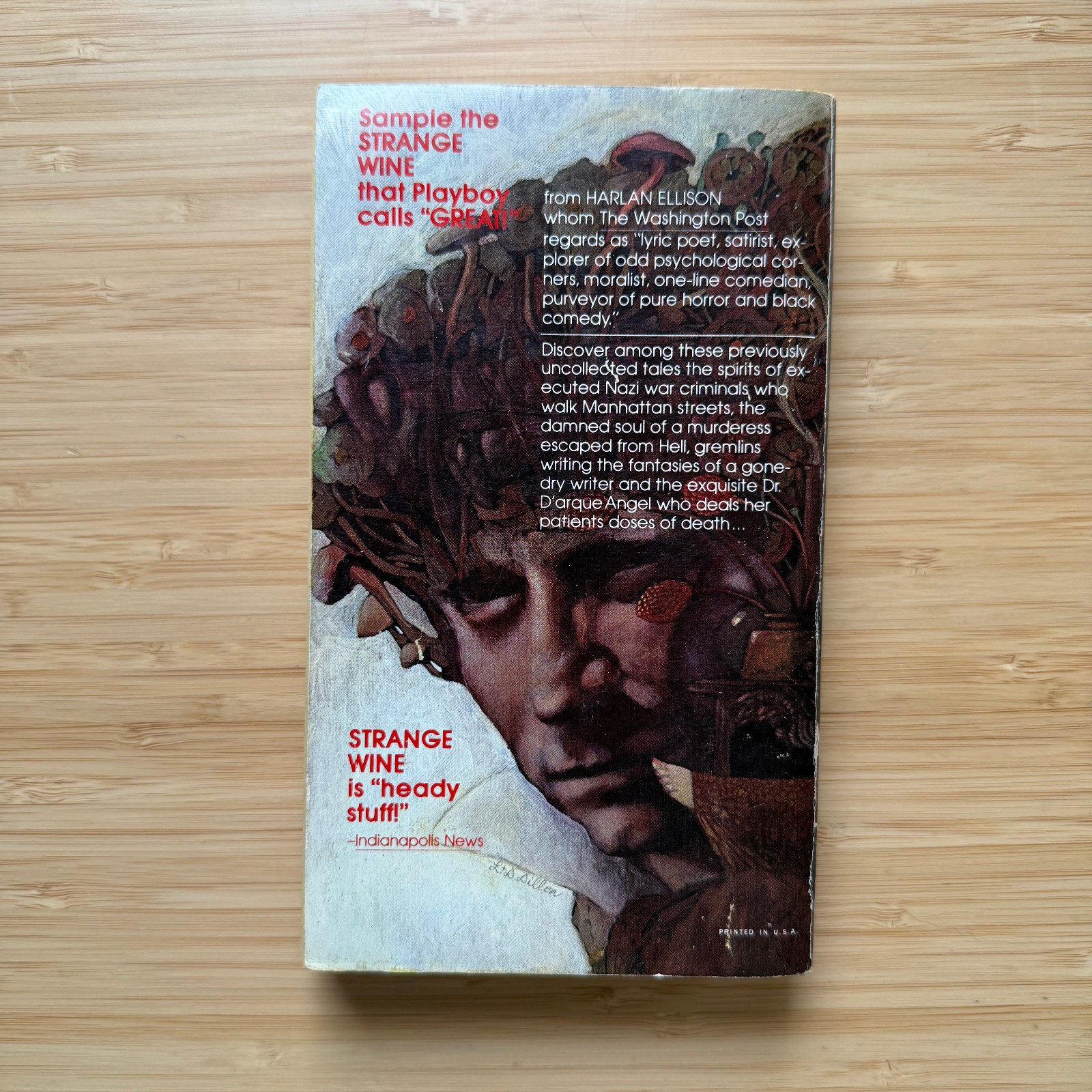 Strange Wine by Harlan Ellison 1979 1st PB Warner Books Vintage Fantasy Horror