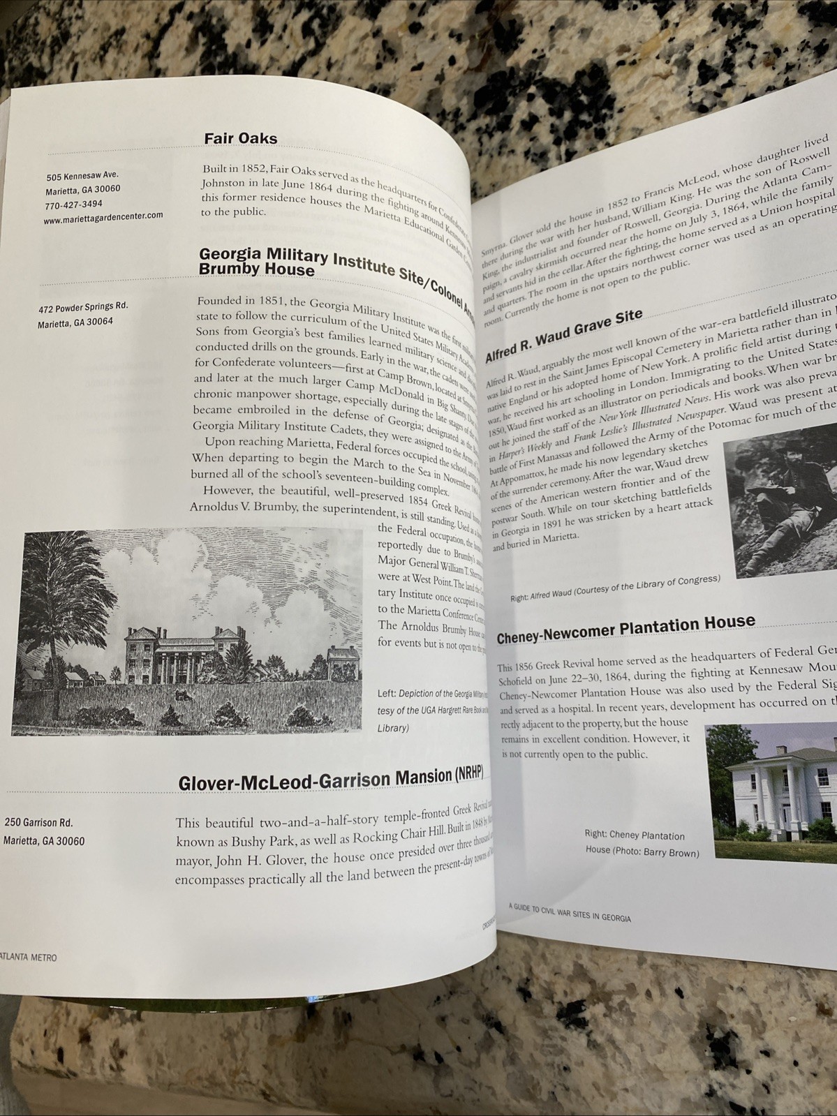 SIGNED Crossroads of Conflict Civil War Sites Georgia Guide Brown Elwell Book