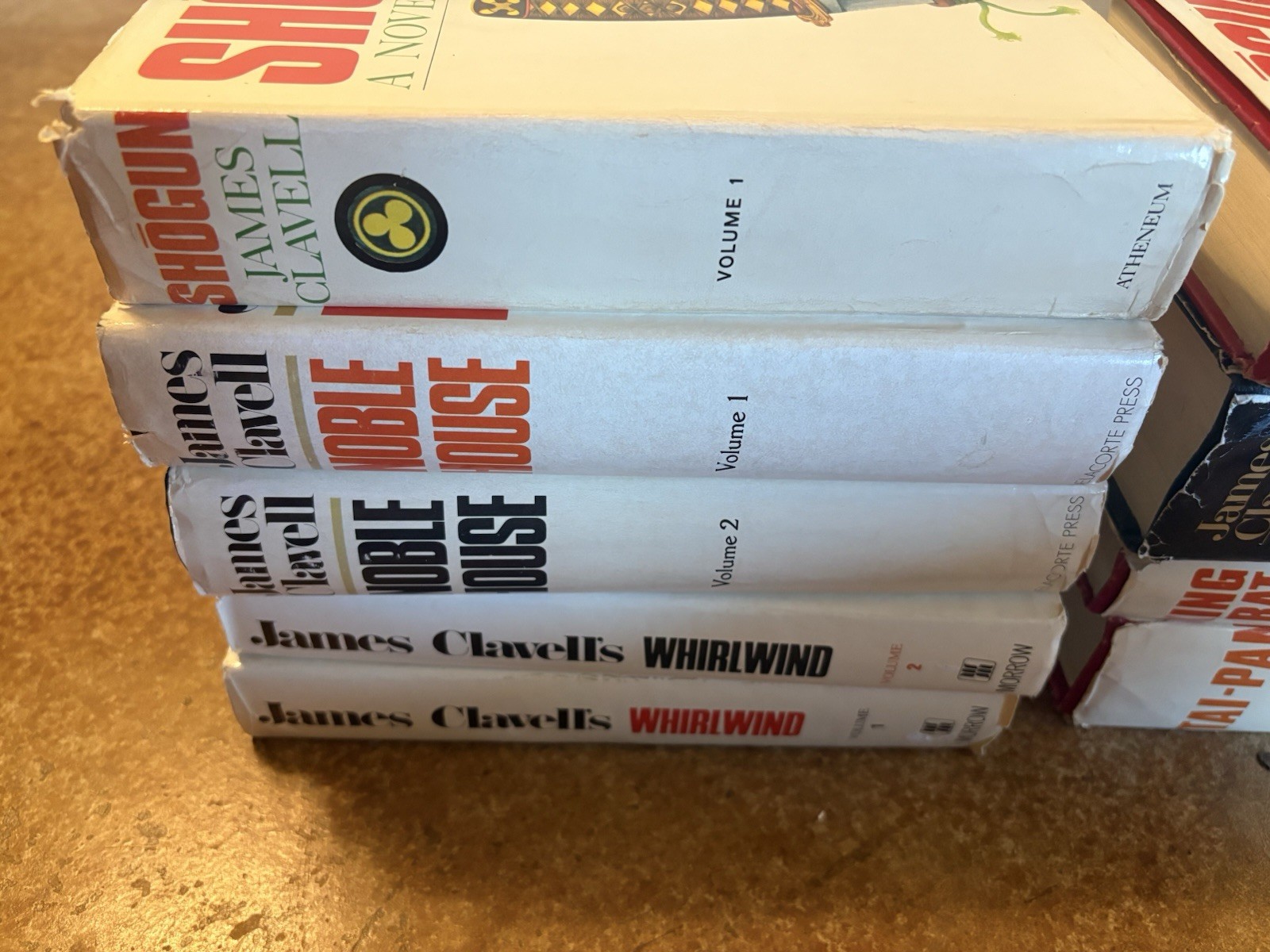 Shogun Asian Saga Lot Of 9 James Clavell, Hardcover Book Club+ Noble House