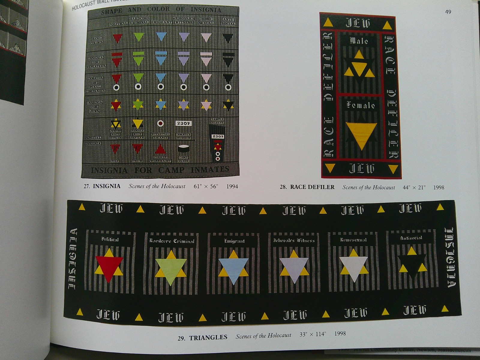 Holocaust Wall Hangings Judith Weinshall Liberman book