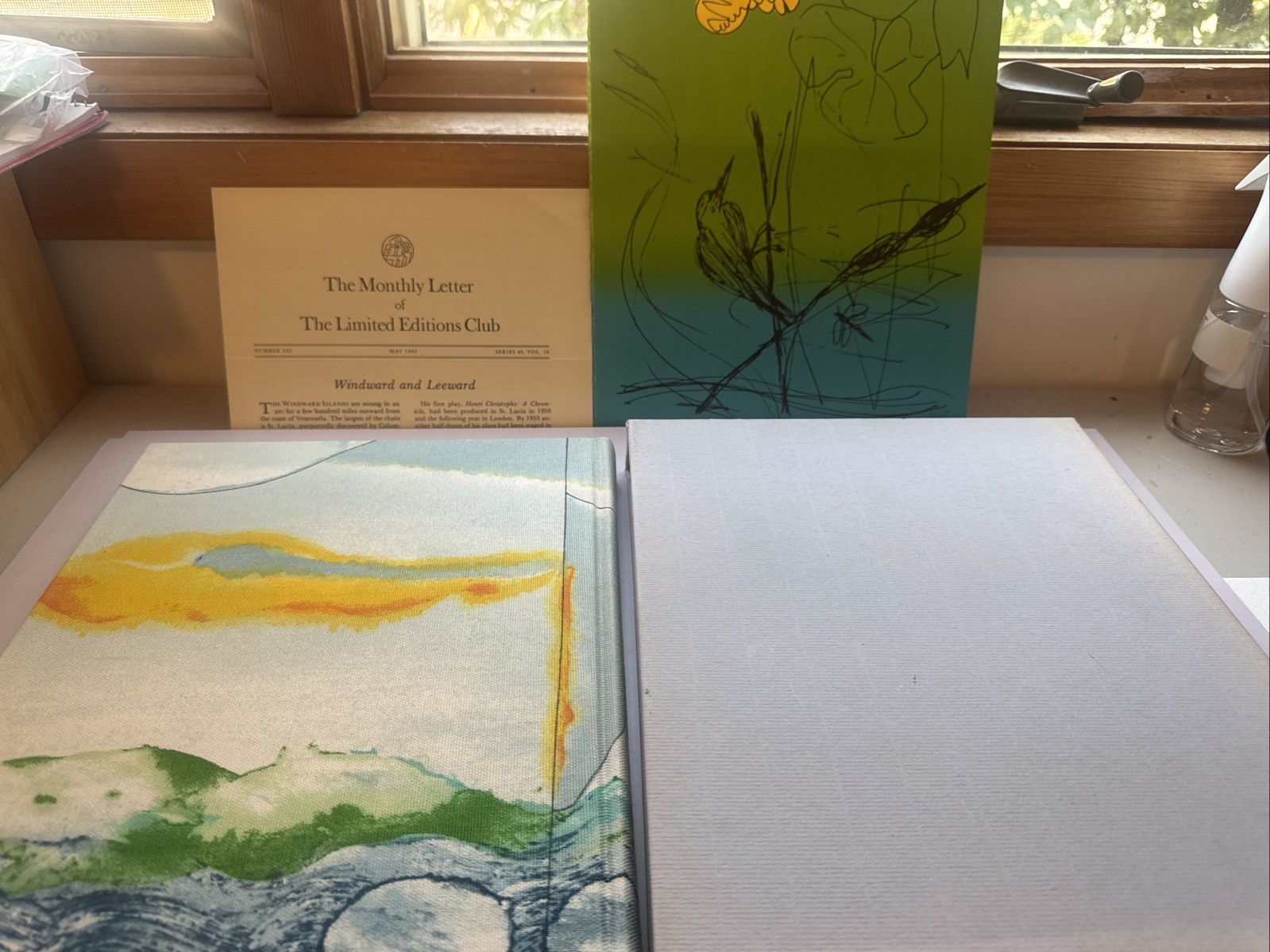 The Caribbean Poetry Derek Walcott Signed Limited Editions Club w/Lithograph
