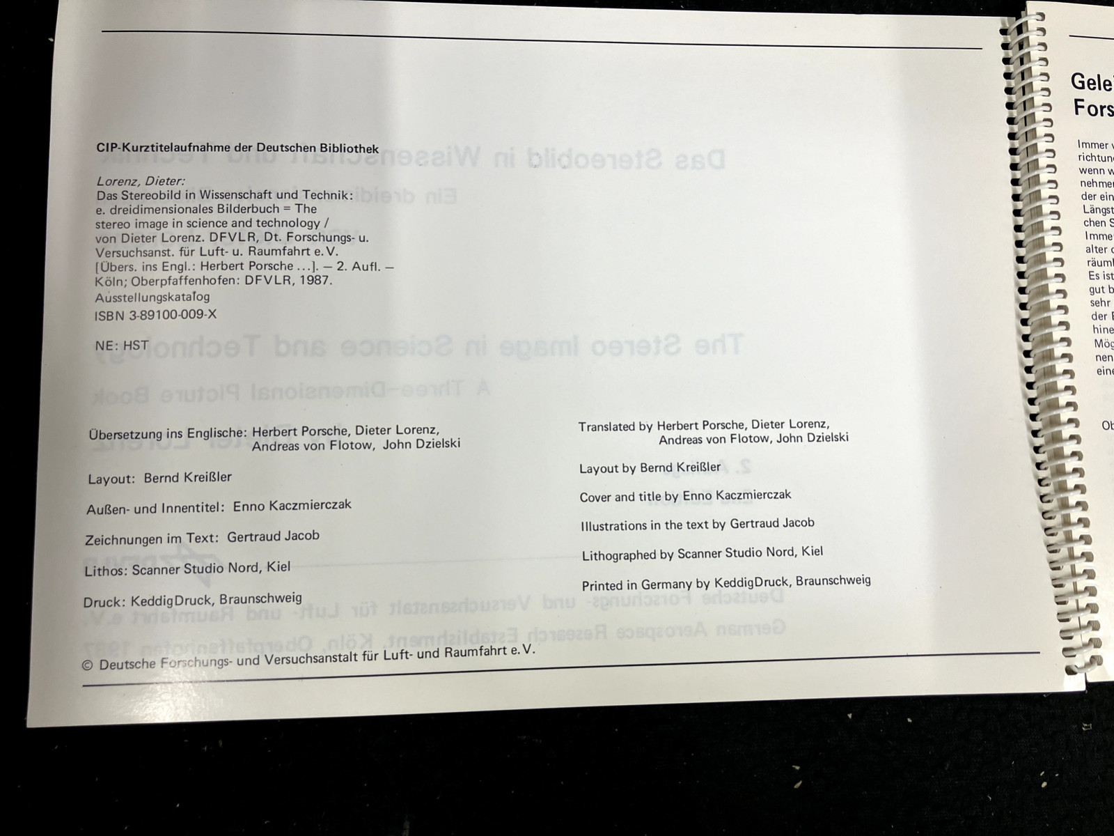 THE STEREO IMAGE IN SCIENCE & TECHNOLOGY BY DIETER LORENZ, 3 DIMENSIONAL,GER/ENG