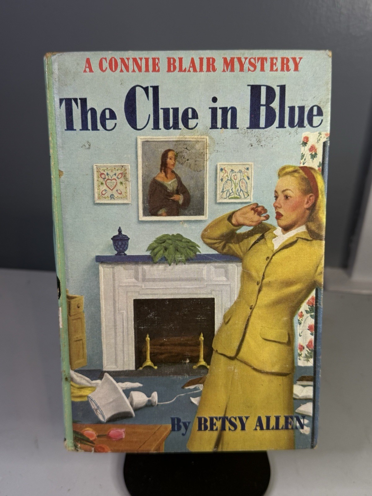 The Clue In Blue by Betsy Allen – Connie Blair Mystery 1948 Hardcover