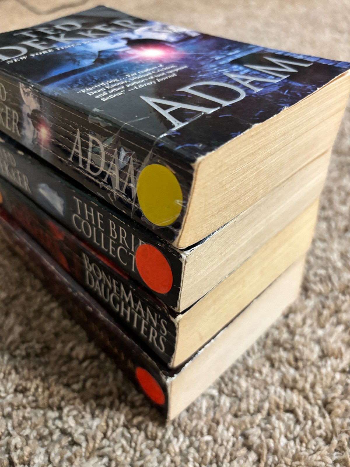 Ted Dekker Book Lot 4 Thriller Suspense Christian Paperback Novel Fiction Adam