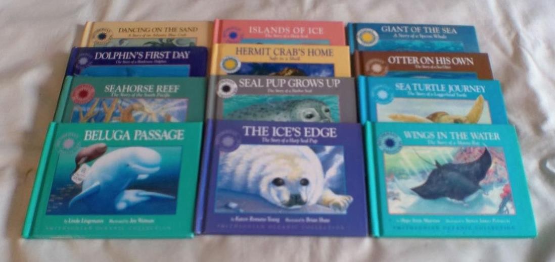 Set of 12 Smithsonian Oceanic Collection series mini picture books
