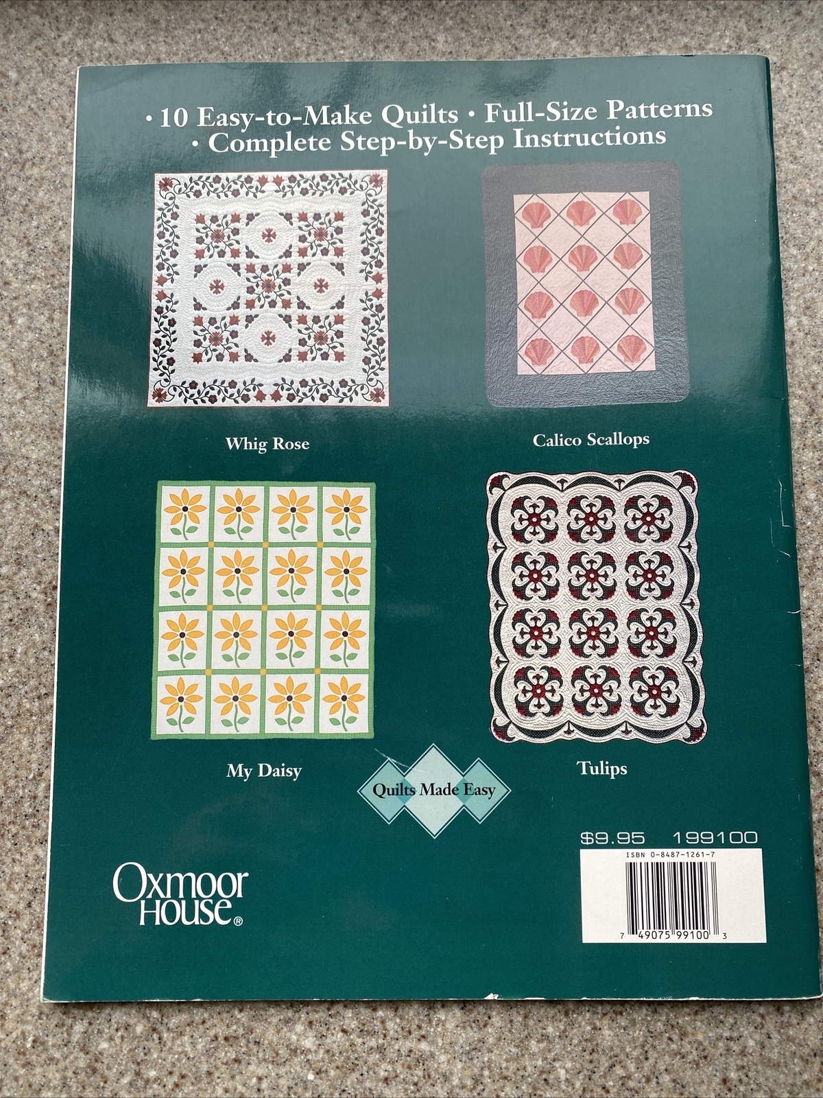 APPLIQUE MADE EASY-Quilts Made Easy-10 Patterns-48 pages-1994-Oxmoor House