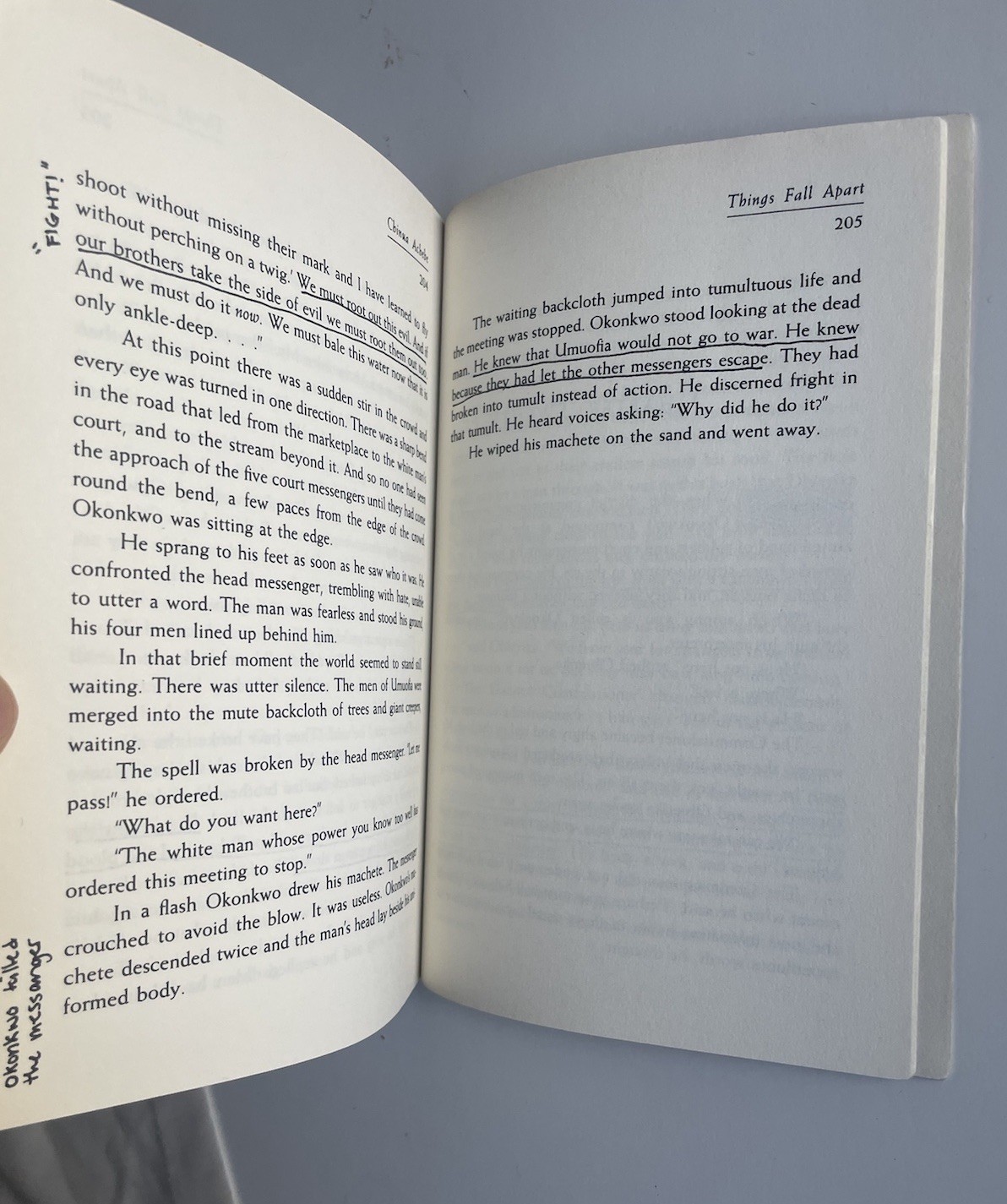 Things Fall Apart – Paperback By Achebe, Chinua Student Copy Marked Up