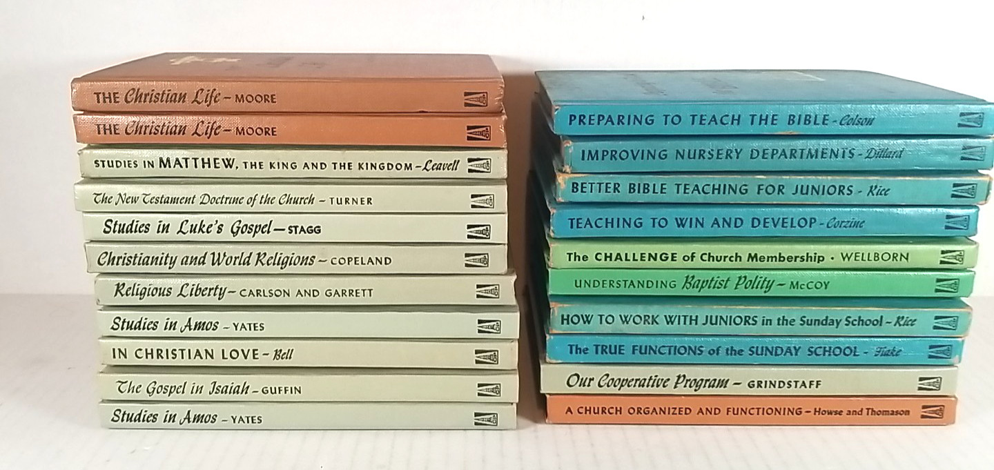 Convention Press: 21 Book Lot – Baptist Church Studies, 1950’s-60’s
