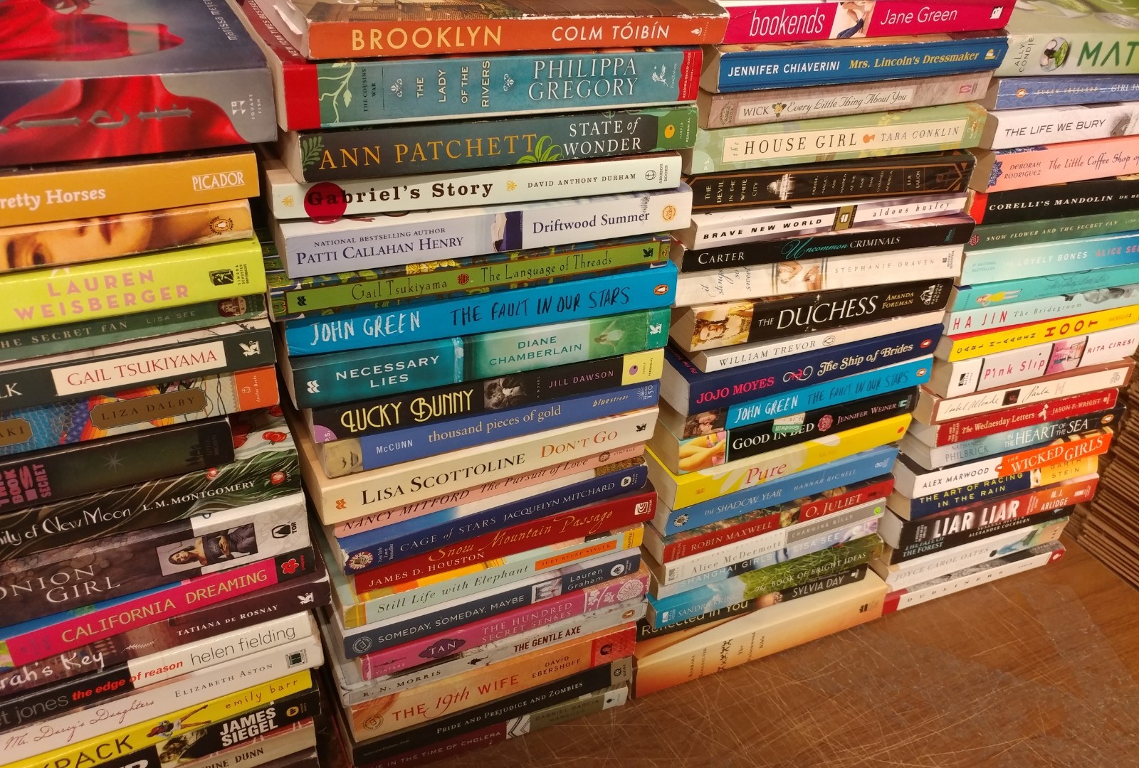 Lot of 10-LBS Large Trade Literature Fiction Paperback BestSeller RANDOM Books