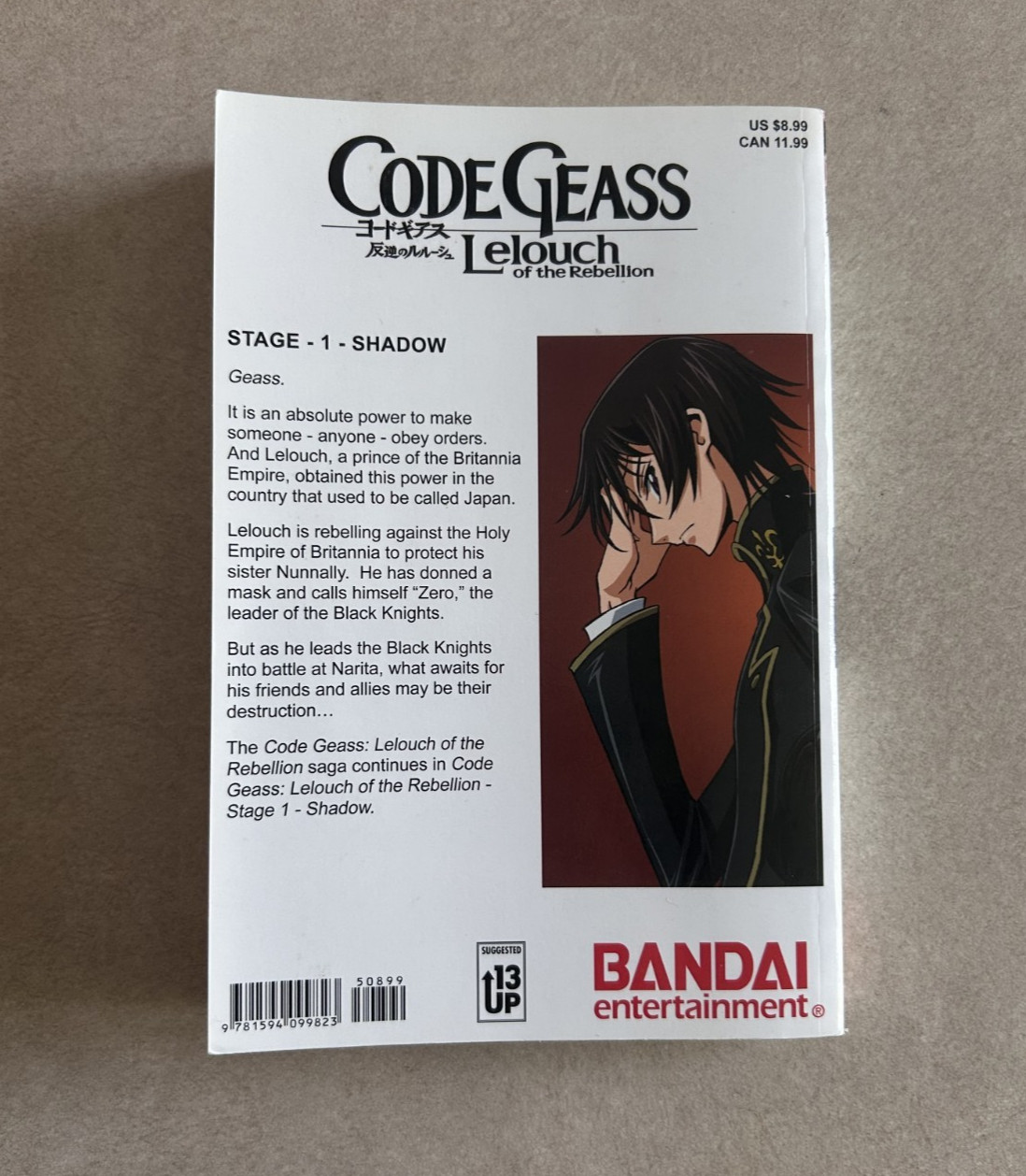 Code Geass: Lelouch of the Rebellion Stage 1 Shadow Novel OOP