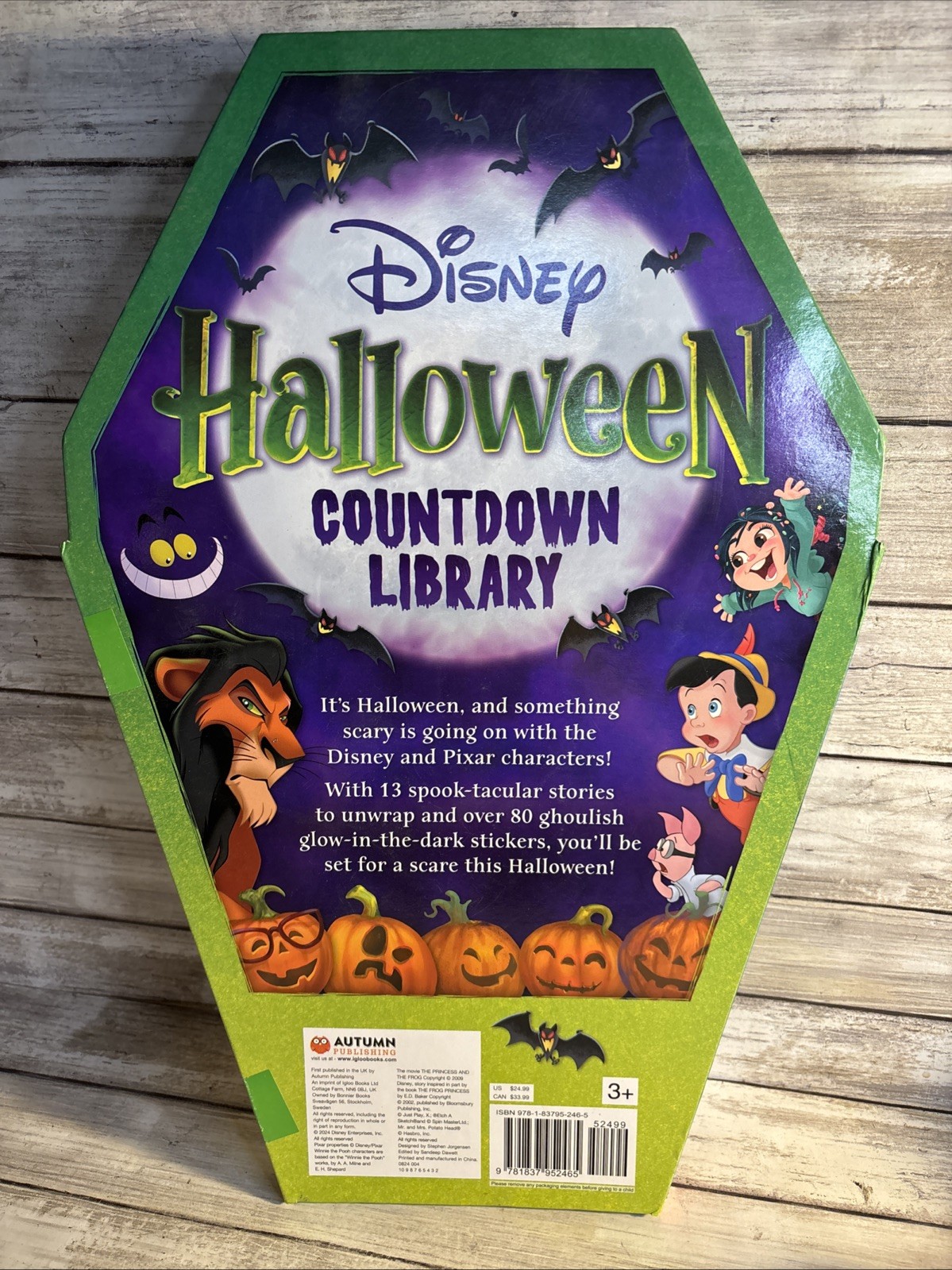 Disney Halloween Countdown Library 13 Spooky Books 80 Stickers Better Than Candy