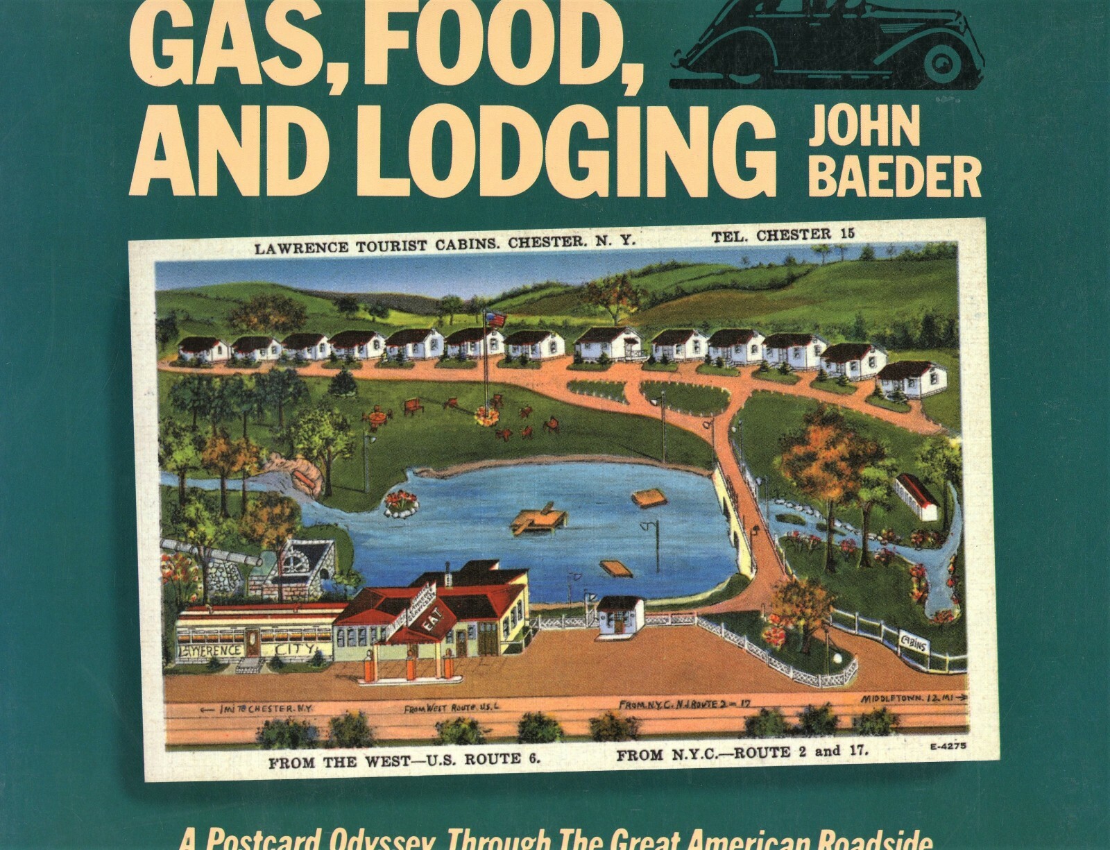 Vintage Travel Postcards – Gas Food Lodging / Illustrated Book